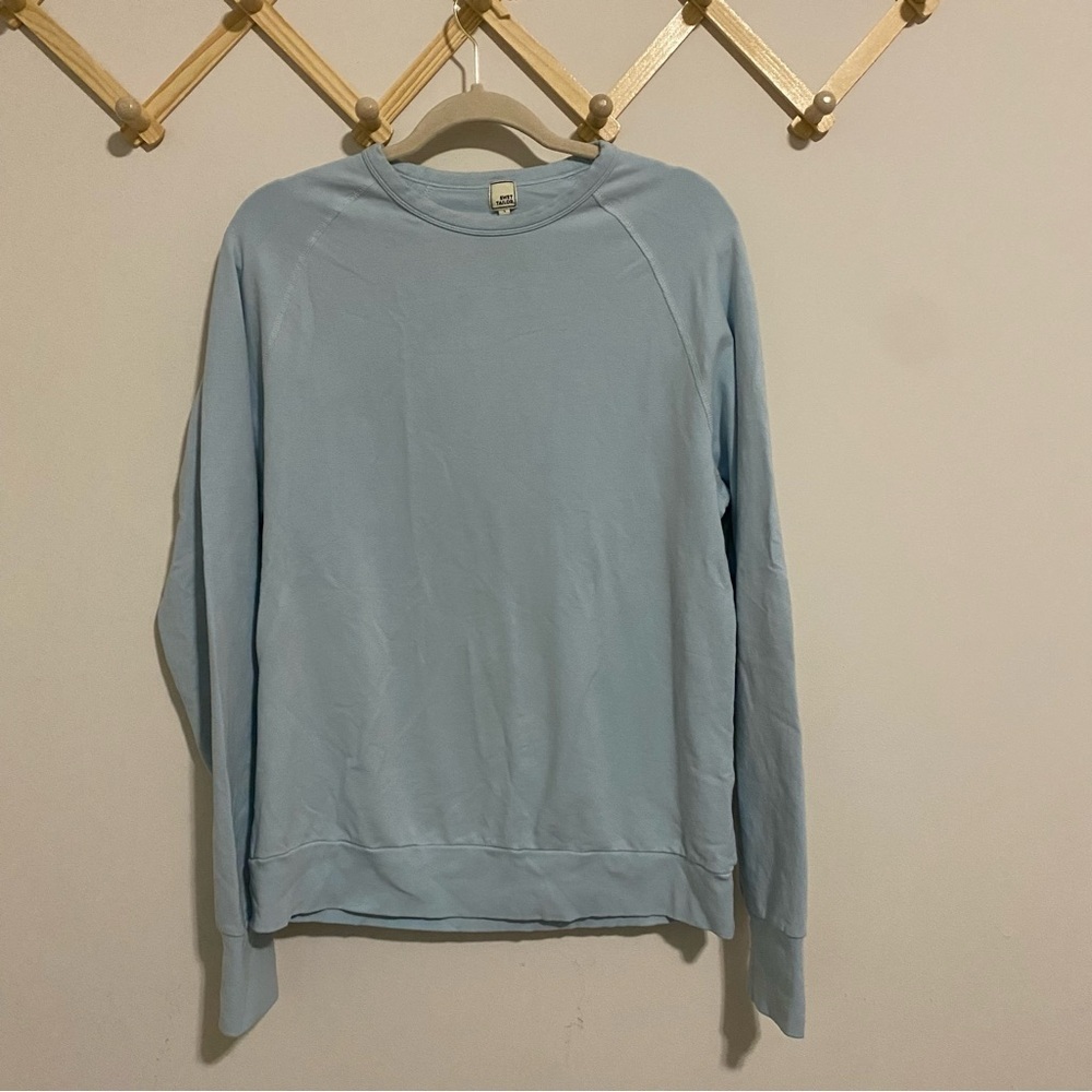 Swet Tailor Ice Blue Long Sleeve Workout Top size Large